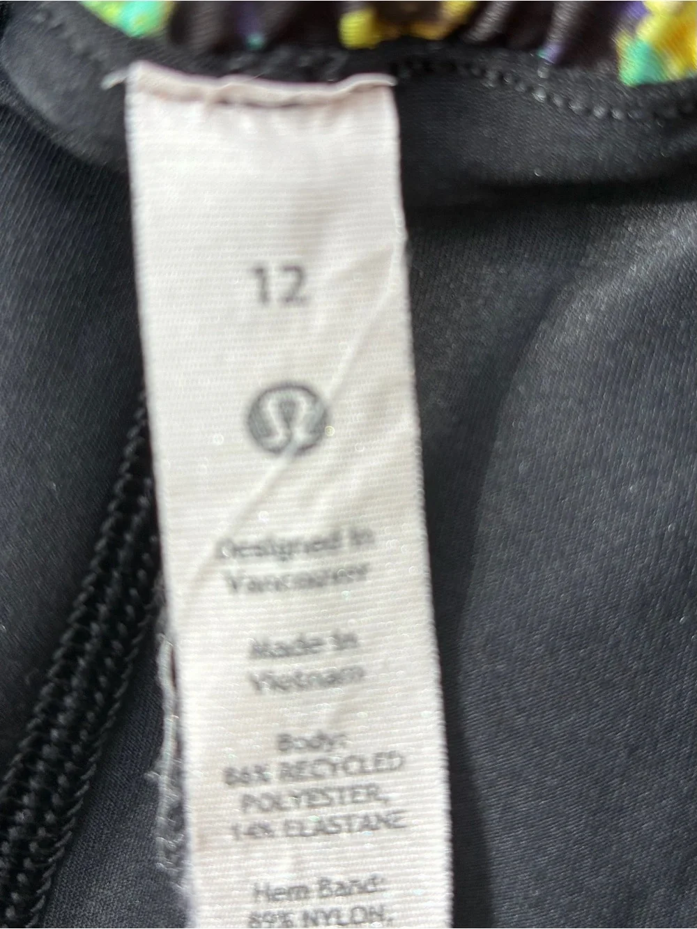 LULULEMON Hotty Hot High-Rise Skirt Skort Flowerscope BlackMulti Size 12
